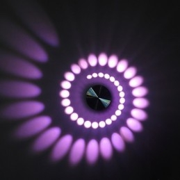 Nowoczesna, lekka, aluminiowa lampa ścienna do montażu na płasko, zintegrowana