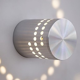 Nowoczesna, lekka, aluminiowa lampa ścienna do montażu na płasko, zintegrowana