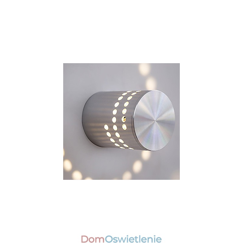 Nowoczesna, lekka, aluminiowa lampa ścienna do montażu na płasko, zintegrowana