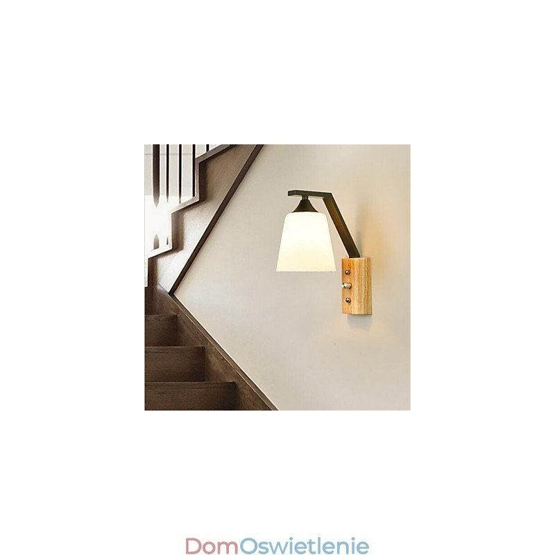 Nowoczesna, współczesna, rustykalna, retro dekoracja ścienna do mini lampek ściennych chroniących oczy
