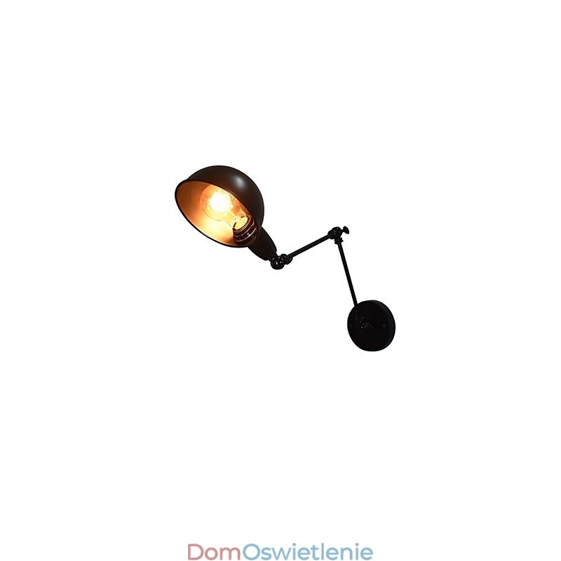 Buzz składana lampa ścienna z żelaza, głupia czarna lampa świetlna na ścianie w stylu europejskim w stylu amerykańskim