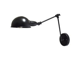 Buzz składana lampa ścienna z żelaza, głupia czarna lampa świetlna na ścianie w stylu europejskim w stylu amerykańskim