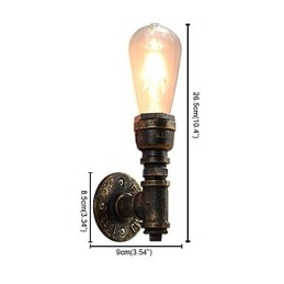 Kinkiet Kinkiety Ścienne Żelazo Ścienne Lampy Głupi Czarny Miecz Świetlny Lampa Na Ścianie