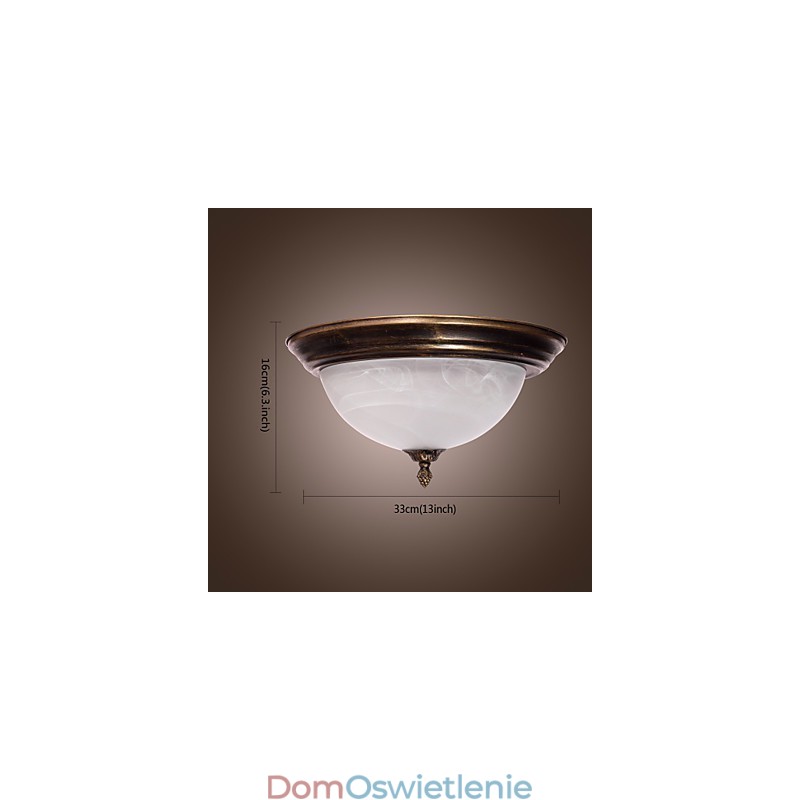 Lampa podtynkowa inspirowana stylem antycznym z 2 światłami