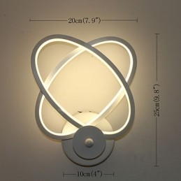 Kreatywna lampa ścienna, lampka nocna, korytarz, gabinet, modna lampa aluminiowa