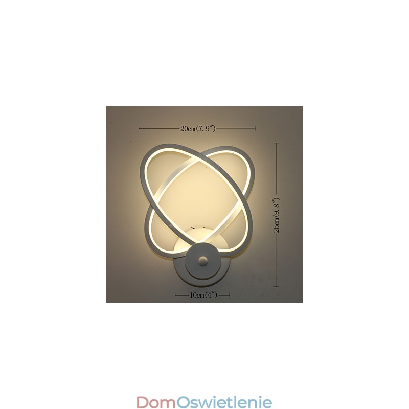 Kreatywna lampa ścienna, lampka nocna, korytarz, gabinet, modna lampa aluminiowa