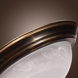 Lampa podtynkowa inspirowana stylem antycznym z 2 światłami