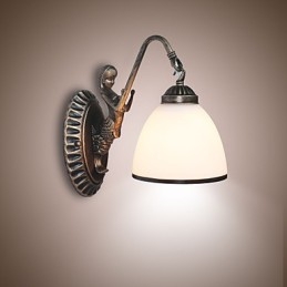 Europejski styl retro lampa do salonu sypialniana lampa ścienna na werandę lampa ścienna do kawiarni na balkon