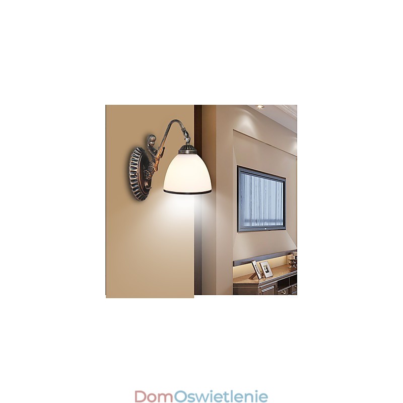Europejski styl retro lampa do salonu sypialniana lampa ścienna na werandę lampa ścienna do kawiarni na balkon
