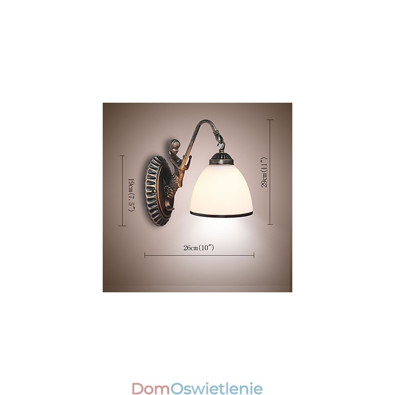 Europejski styl retro lampa do salonu sypialniana lampa ścienna na werandę lampa ścienna do kawiarni na balkon
