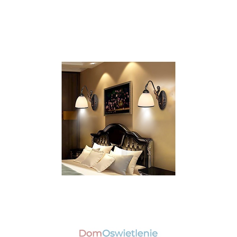 Europejski styl retro lampa do salonu sypialniana lampa ścienna na werandę lampa ścienna do kawiarni na balkon