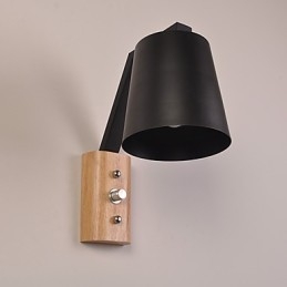 Nowoczesny, współczesny, rustykalny, czarny, oksydowany element wykończenia do kinkietów ściennych z oświetleniem typu downlight