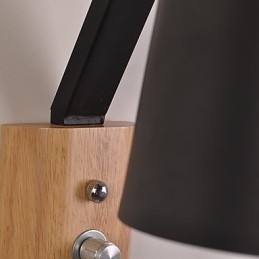 Nowoczesny, współczesny, rustykalny, czarny, oksydowany element wykończenia do kinkietów ściennych z oświetleniem typu downlight