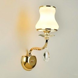 Nowoczesna, współczesna, galwanizowana cecha dla kryształowych, miniaturowych lamp ściennych chroniących oczy i zapewniających oświetlenie otoczenia