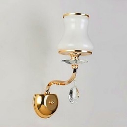 Nowoczesna, współczesna, galwanizowana cecha dla kryształowych, miniaturowych lamp ściennych chroniących oczy i zapewniających oświetlenie otoczenia