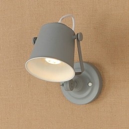 Malowana stalowa lampa ścienna Dumb Black American Coffee Decoration Retro lampa ścienna Lightsaber Lamp na ścianie