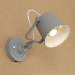 Malowana stalowa lampa ścienna Dumb Black American Coffee Decoration Retro lampa ścienna Lightsaber Lamp na ścianie