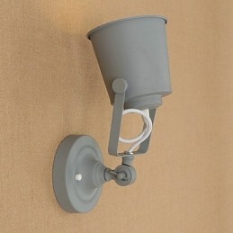 Malowana stalowa lampa ścienna Dumb Black American Coffee Decoration Retro lampa ścienna Lightsaber Lamp na ścianie