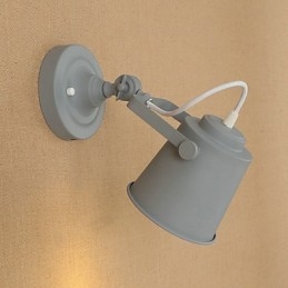 Malowana stalowa lampa ścienna Dumb Black American Coffee Decoration Retro lampa ścienna Lightsaber Lamp na ścianie