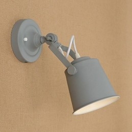 Malowana stalowa lampa ścienna Dumb Black American Coffee Decoration Retro lampa ścienna Lightsaber Lamp na ścianie