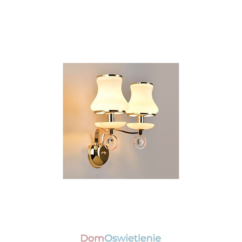 Nowoczesna, galwanizowana cecha dla kryształowych mini lamp ściennych chroniących oczy