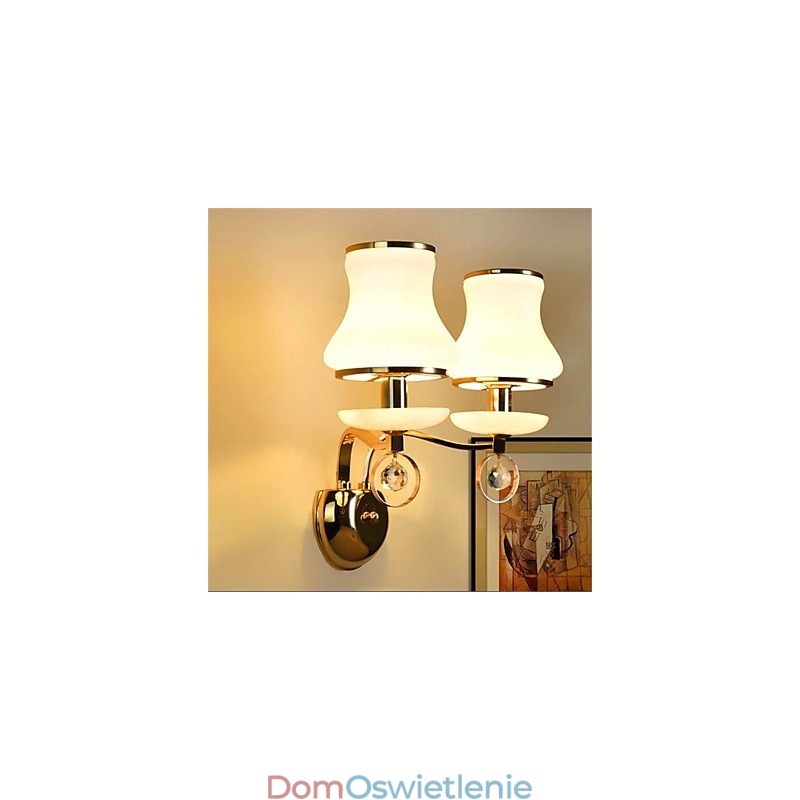 Nowoczesna, galwanizowana cecha dla kryształowych mini lamp ściennych chroniących oczy
