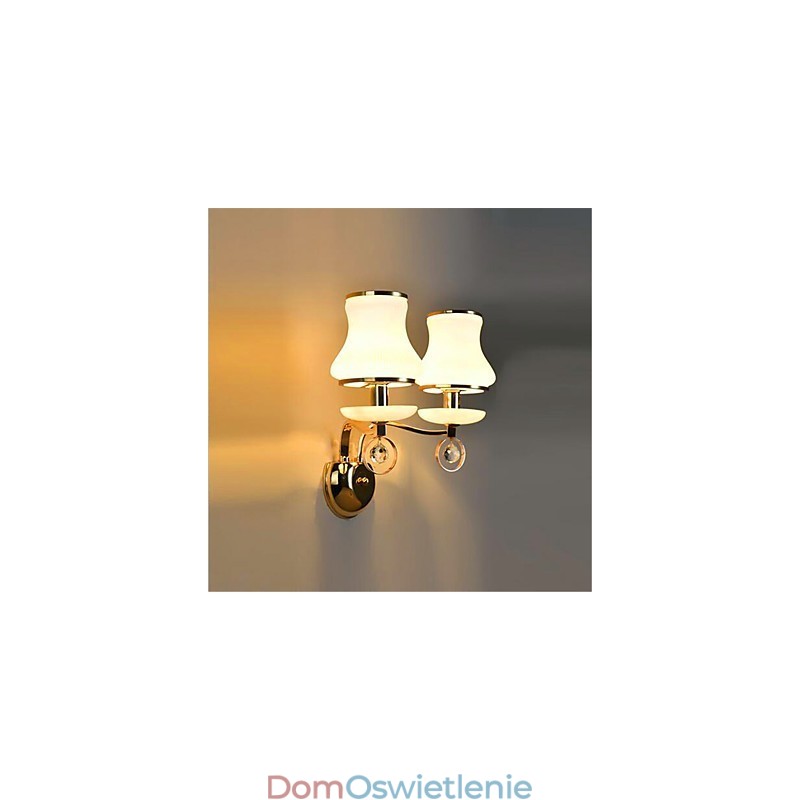 Nowoczesna, galwanizowana cecha dla kryształowych mini lamp ściennych chroniących oczy