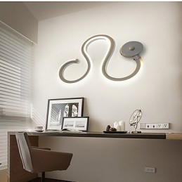 Nowoczesna minimalistyczna lampa aluminiowa lampa sypialniana lampka nocna dekoracja projektanci kształt oświetlenie korytarza kreatywne lampy do salonu