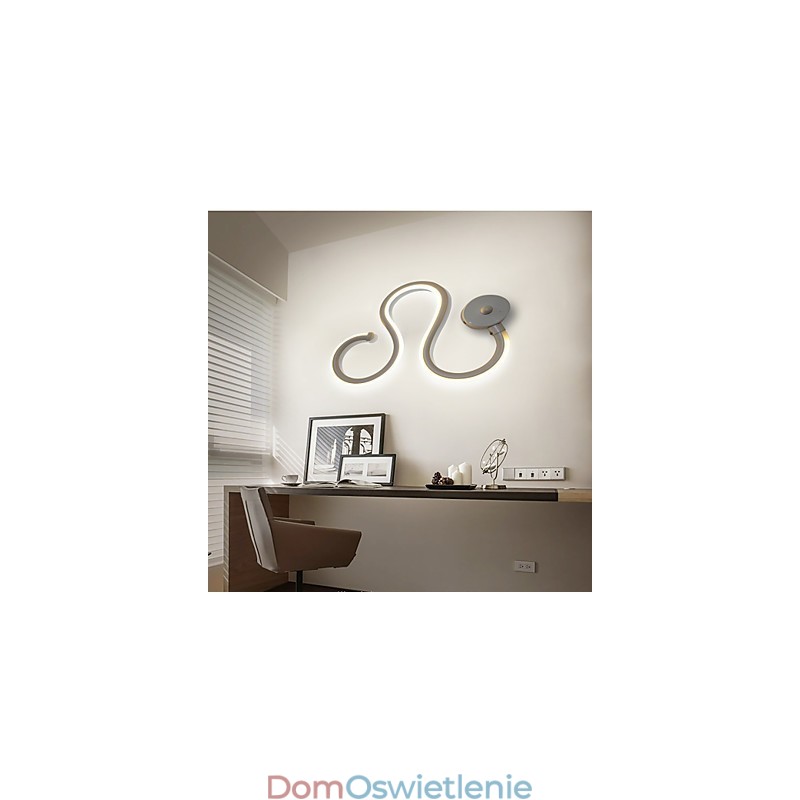 Nowoczesna minimalistyczna lampa aluminiowa lampa sypialniana lampka nocna dekoracja projektanci kształt oświetlenie korytarza kreatywne lampy do salonu