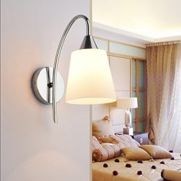 Szklana lampa ścienna Kinkiety ścienne Metalowa podstawa do oświetlenia ściennego