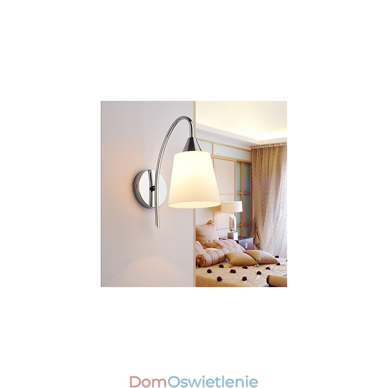 Szklana lampa ścienna Kinkiety ścienne Metalowa podstawa do oświetlenia ściennego