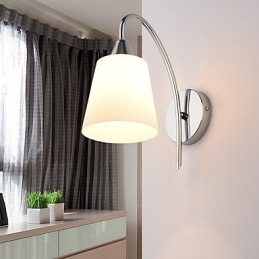 Szklana lampa ścienna Kinkiety ścienne Metalowa podstawa do oświetlenia ściennego
