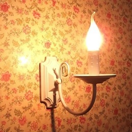 Prosta nowoczesna lampa ścienna, pojedyncza lampa ścienna, lampa nocna, korytarz