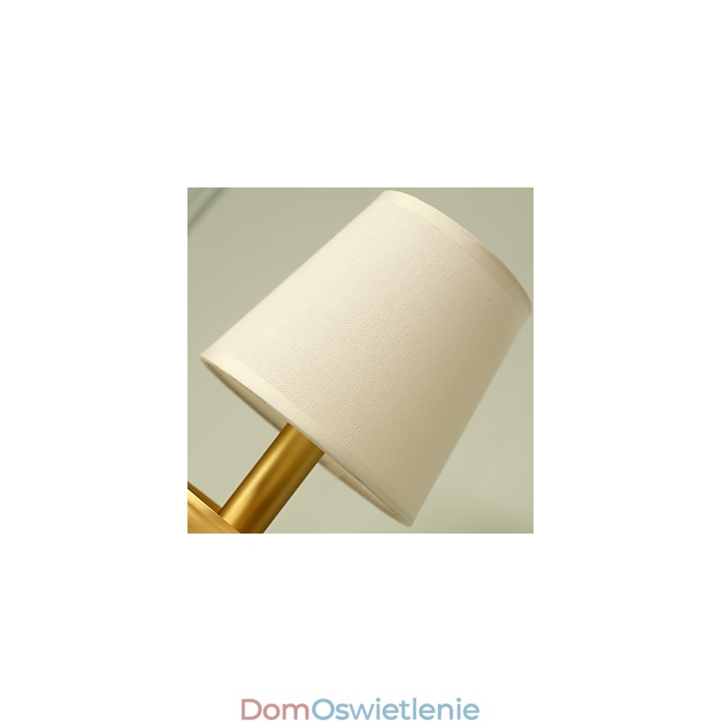 Prosty, wiejski, tradycyjny, klasyczny, mosiężny element do kinkietów ściennych w stylu mini