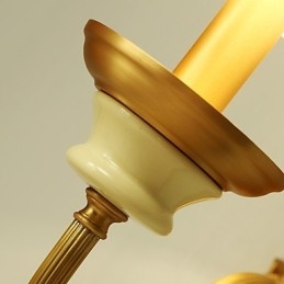 Prosty, wiejski, tradycyjny, klasyczny, mosiężny element do kinkietów ściennych w stylu mini