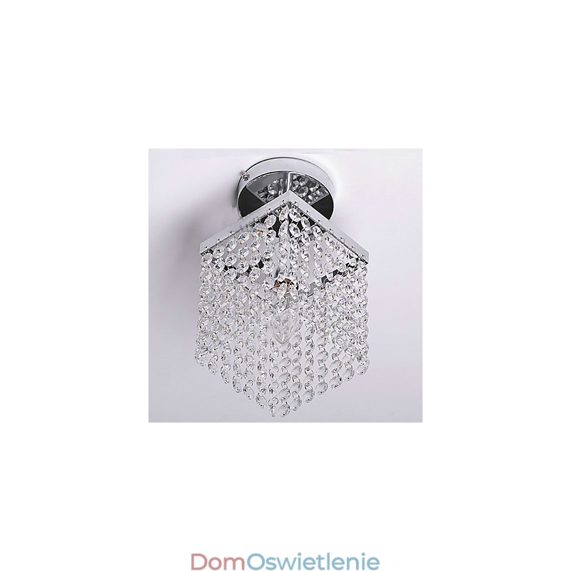 Nowoczesny współczesny kryształowy obraz w stylu mini, montaż na płasko