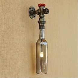 Szara butelka na wodę Lampa ścienna Lampa ścienna