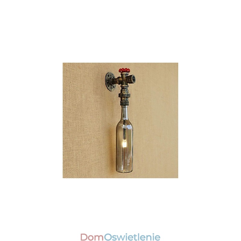 Szara butelka na wodę Lampa ścienna Lampa ścienna