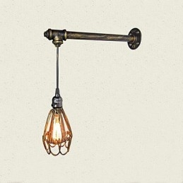 Loft vintage Kinkiety z przełącznikiem Industrial Edison Fashion Simplicity Kinkiet Metalowa podstawa Cap