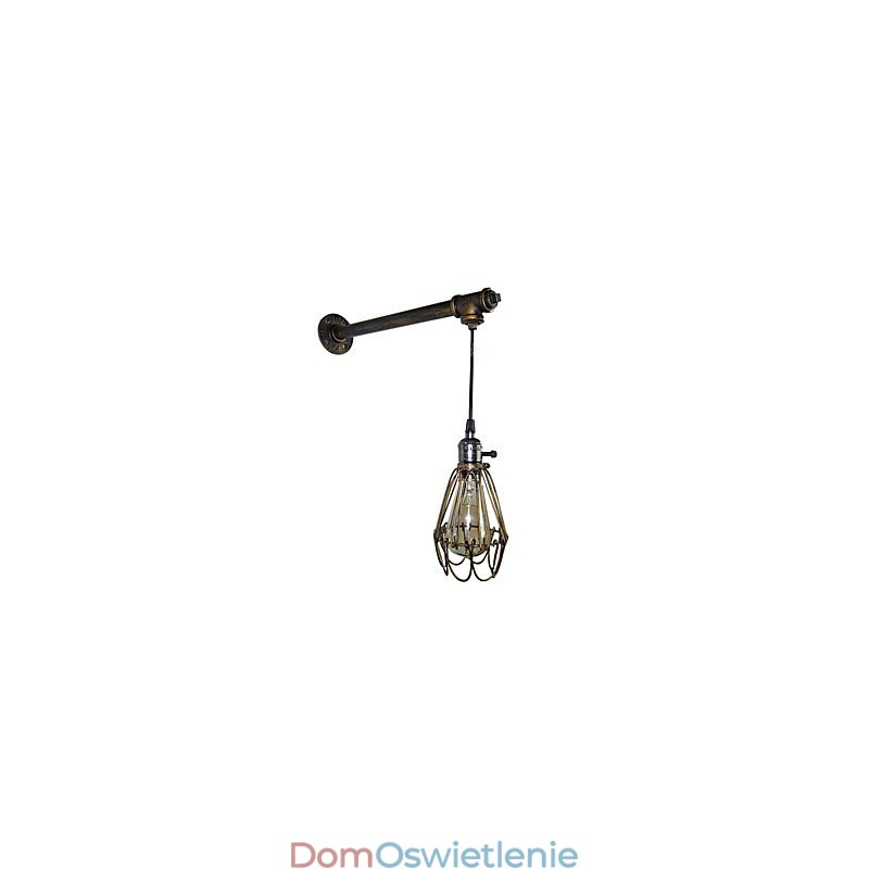 Loft vintage Kinkiety z przełącznikiem Industrial Edison Fashion Simplicity Kinkiet Metalowa podstawa Cap