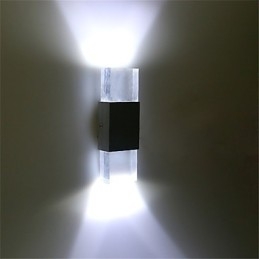 6 Gniazdo świetlówki fluorescencyjnej Nowoczesne współczesne błyszczące cechy do oświetlenia otoczenia Kinkiety ścienne Lampa ścienna