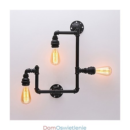 3 Heads Vintage Industrial Pipe Wall Lights Black Creative Lights Restaurant Cafe Bar Decoration lighting 3 Heads Vintage Industrial Pipe Wall Lights Black Creative Lights Restaurant Cafe Bar Decoration lighting