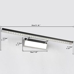 Nowoczesna, współczesna, galwanizowana cecha oświetlenia łazienkowego Downlight Wall Light