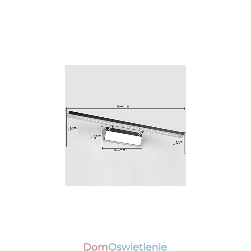 Nowoczesna, współczesna, galwanizowana cecha oświetlenia łazienkowego Downlight Wall Light