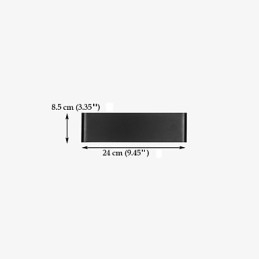 Kinkiety ścienne nowoczesne współczesne metalowe 24cm