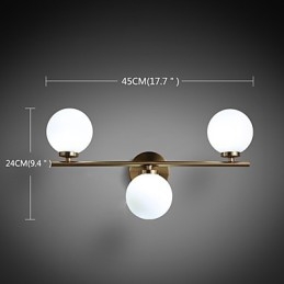 Szklana lampa ścienna Nowoczesna współczesna brązowa cecha dla mini stylu kinkietów ściennych z oświetleniem górnym