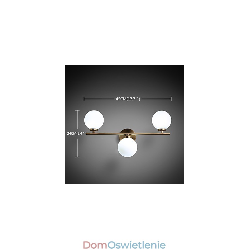 Szklana lampa ścienna Nowoczesna współczesna brązowa cecha dla mini stylu kinkietów ściennych z oświetleniem górnym