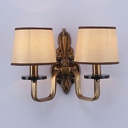 Tradycyjna klasyczna galwanizowana funkcja ochrony oczu Kinkiety ścienne Downlight Kinkiet