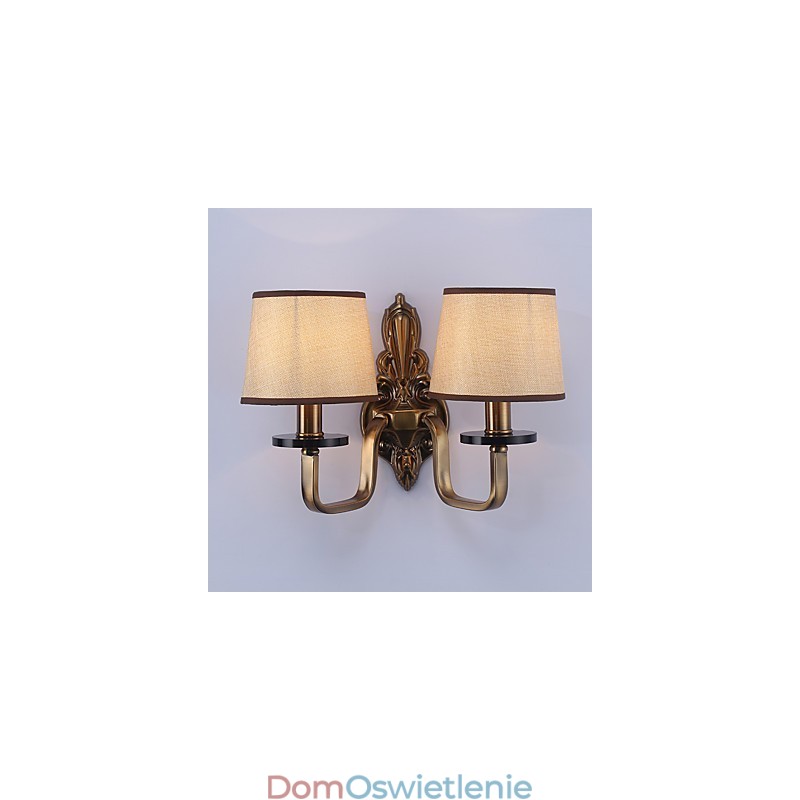 Tradycyjna klasyczna galwanizowana funkcja ochrony oczu Kinkiety ścienne Downlight Kinkiet