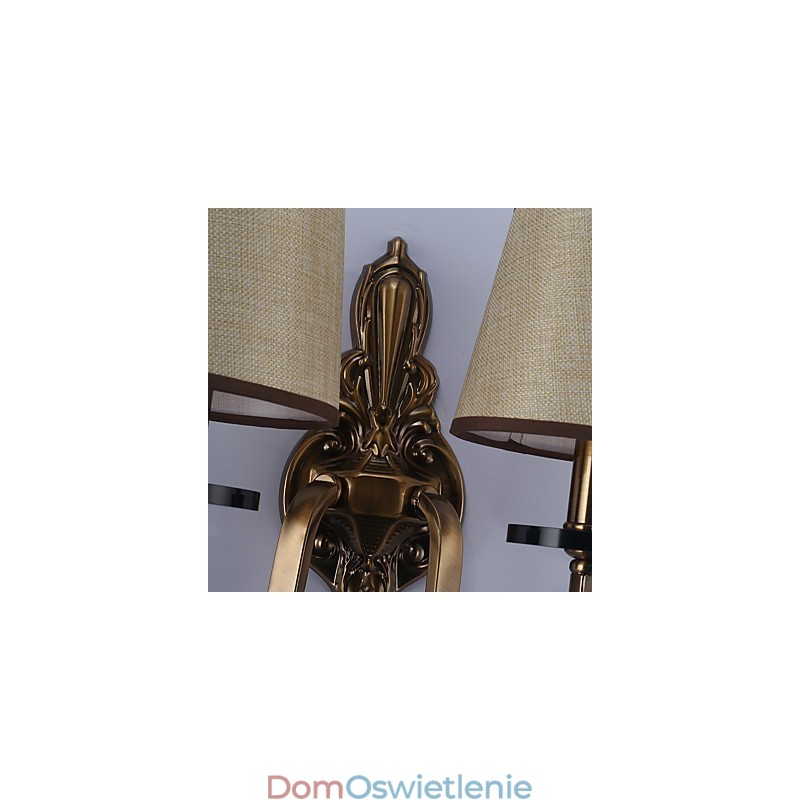 Tradycyjna klasyczna galwanizowana funkcja ochrony oczu Kinkiety ścienne Downlight Kinkiet